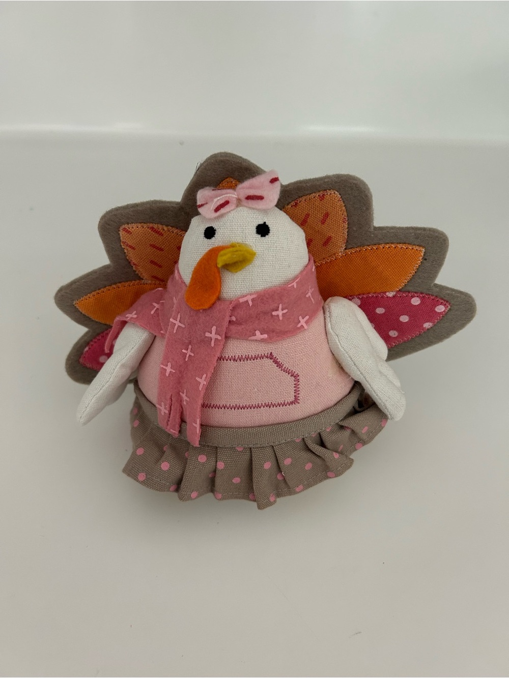 Spritz Female Turkey Holiday Plush Table Decor
